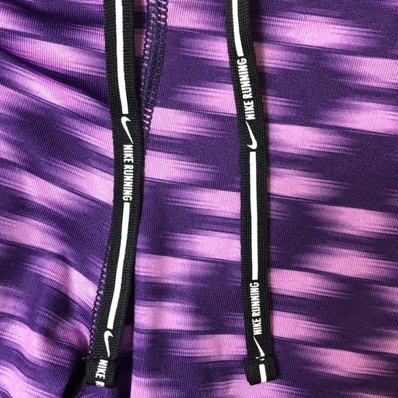 Nike Purple Dri Fit Run Fast Live Fearless Workout Leggings With Back Pocket - Picture 4 of 16